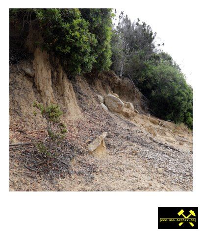 Zergruster Mittelelbagranit nahe Bivio Boni bei Portoferraio, Insel Elba, Italien - 17. Juli 2023 (4).JPG